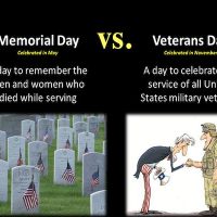 Veterans Day Vs. Memorial Day
